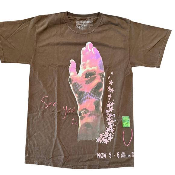 Cactus Jack by Travis Scott All Seeing Hand Astrofest 2021 Merch T-Shirt *SIZE M - Picture 1 of 5